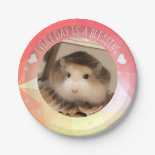 Hammyville - Cute Robo Hamster Blessing Paper Plate