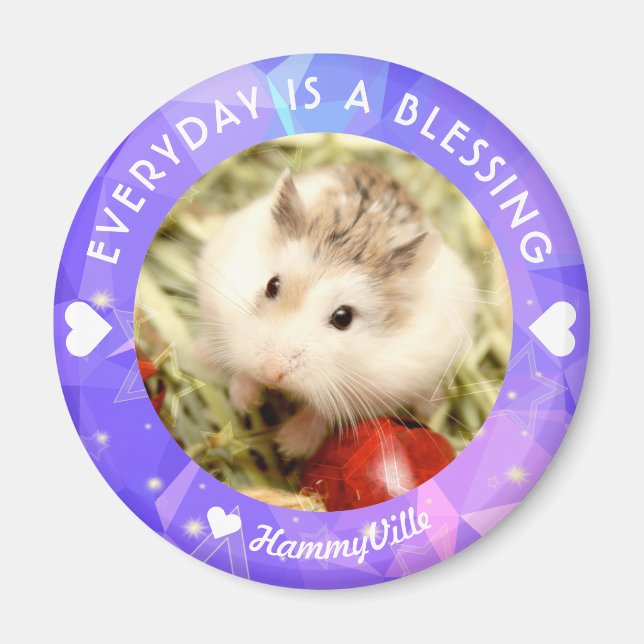 Hammyville - Cute Robo Hamster Magnet (Front)