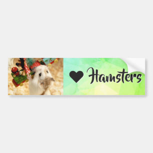 Hammyville - I Love Hamster Bumper Sticker