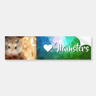Hammyville - I Love Hamster Bumper Sticker