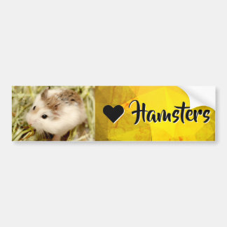 Hammyville - I Love Hamster Bumper Sticker