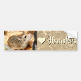 Hammyville - I Love Hamster Bumper Sticker
