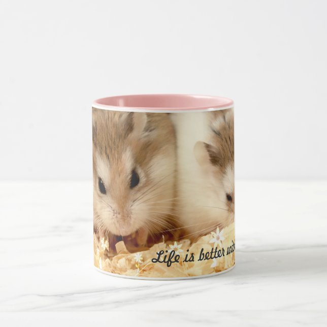 Hammyville - Two Cute Hamsters Mug (Center)