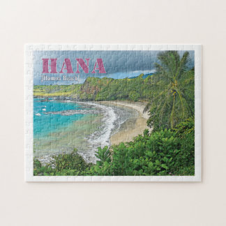 Hamoa Beach, Hana Maui postcard print puzzle