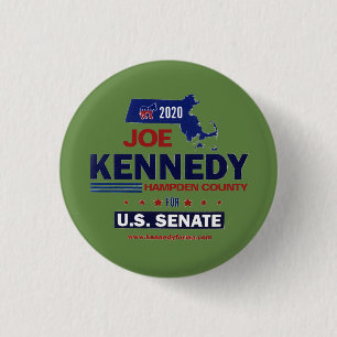 Hampden County for Joe Kennedy 2020 3 Cm Round Badge