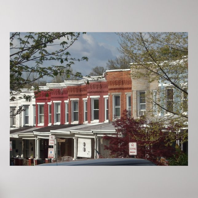 Hampden Rowhouse Large Poster (Front)