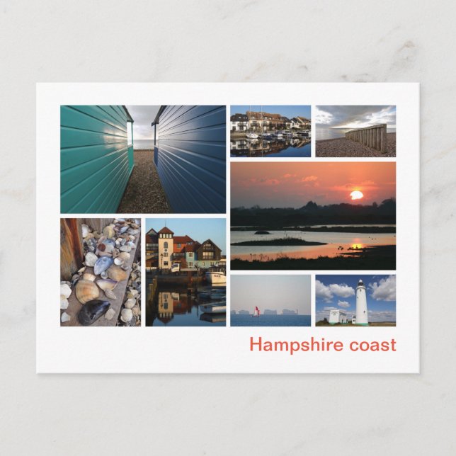 Hampshire coast postcard (Front)