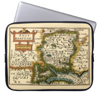 Hampshire, Southampton County England Historic Map