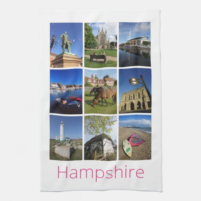 Hampshire Tea Towel (Vertical)