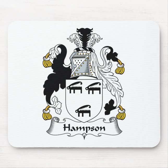 Hampson Family Crest Mouse Mat (Front)