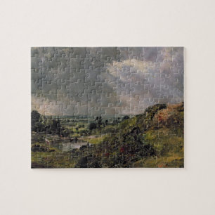 Hampstead Heath, Branch Hill Pond, 1828 Jigsaw Puzzle