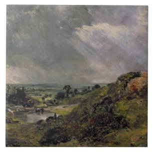 Hampstead Heath, Branch Hill Pond, 1828 Tile