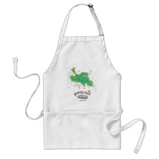 Hampstead Heath London England map Standard Apron