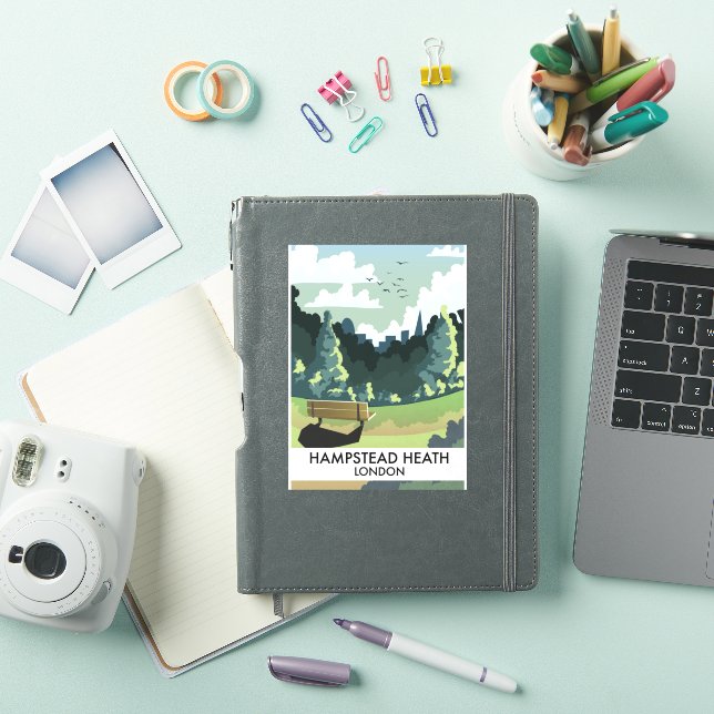 Hampstead Heath London travel poster. (iPad Cover)