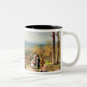 Hampstead Heath Looking Towards Harrow, 1821 (oil Two-Tone Coffee Mug