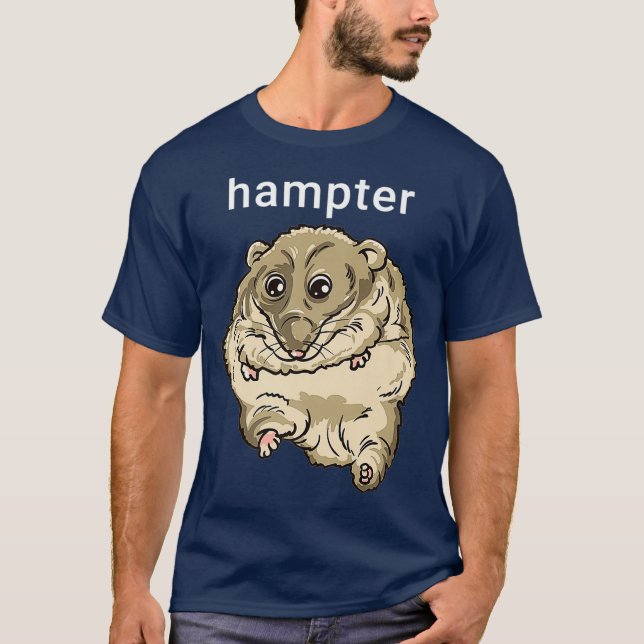 Hampter Funny Hamster Dank Meme Premium T-Shirt (Front)
