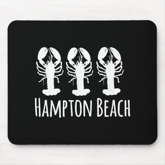 Hampton Beach New Hampshire Lobster Nautical Coast Mouse Mat (Front)