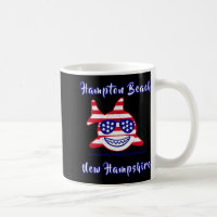 Hampton Beach New Hampshire Patriotic Usa Flag Whi
