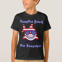 Hampton Beach New Hampshire Patriotic Usa Flag Whi