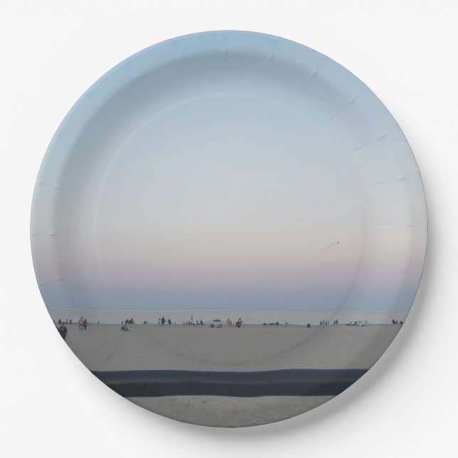 Hampton Beach Paper Plate (Front)