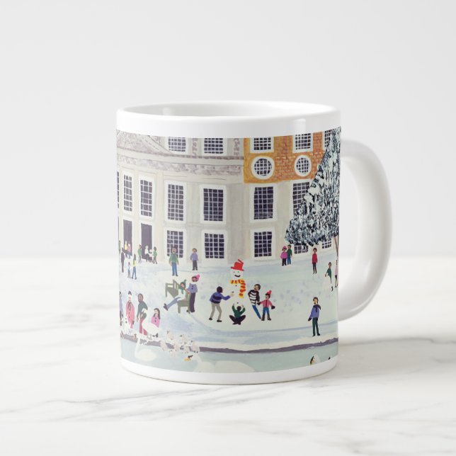 Hampton Court Palace Fountain Gardens Large Coffee Mug (Front Right)