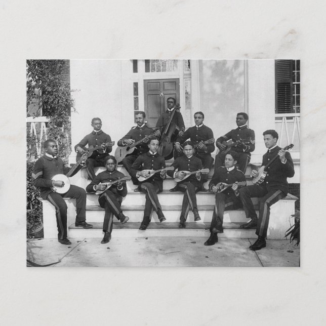 Hampton Institute Musicians, 1890s Postcard (Front)