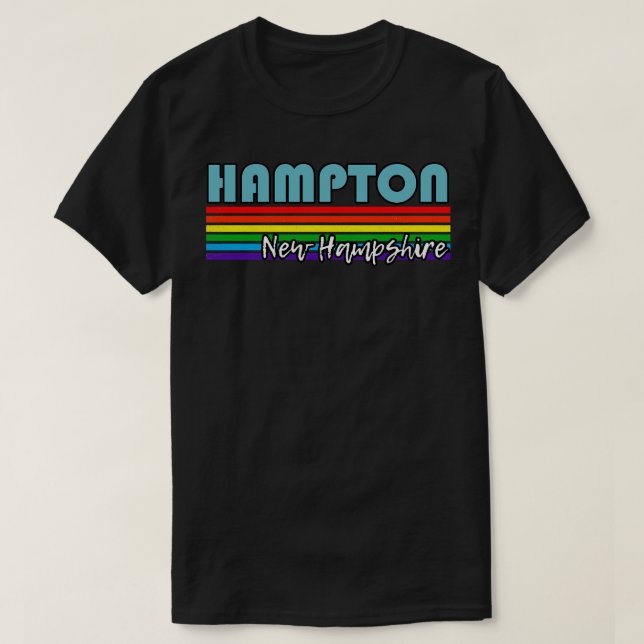 Hampton New Hampshire Pride  Hampton LGBT Gift LGB T-Shirt (Design Front)