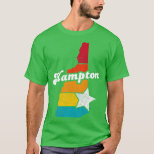 Hampton New Hampshire Vintage Distressed Souvenir T-Shirt