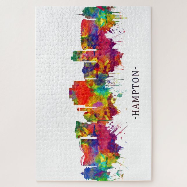 Hampton Virginia Skyline Jigsaw Puzzle (Vertical)
