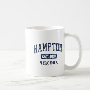 Hampton Virginia Va Vintage Established Srts Desig Coffee Mug