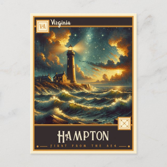 Hampton, Virginia | Vintage Postcard (Front)