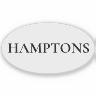 Hamptons Preppy Coastal Custom-Cut Vinyl Sticker