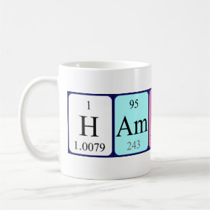 Hampus periodic table name mug