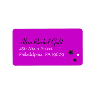 HAMSA BEAUTY Bat Mitzvah Invitation Return Address Label