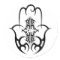 HAMSA - black and white