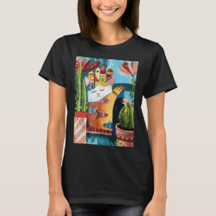 Hamsa Cat Talisman Painting T-Shirt