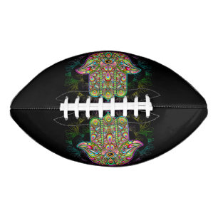 Hamsa Fatma Hand Psychedelic Art American Football