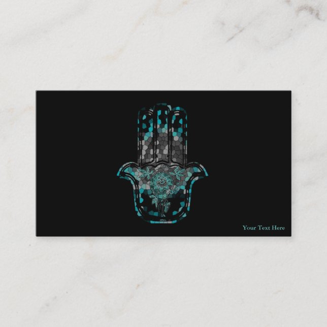 Hamsa Flower Life Business Card (Front)