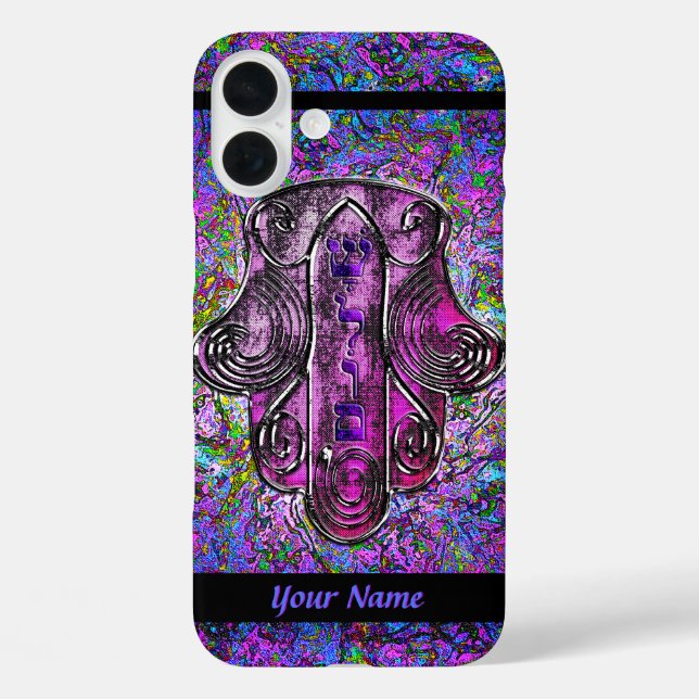 Hamsa Fusion (Personalised) Case-Mate iPhone Case (Back)