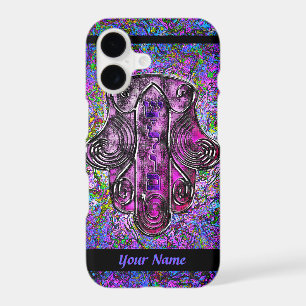 Hamsa Fusion Purple and Black Personalised