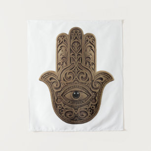 Hamsa Hand: A traditional African amulet Tapestry