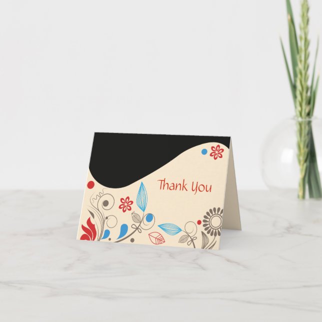 HAMSA HAND Bat Mitzvah Thank You Card (Front)