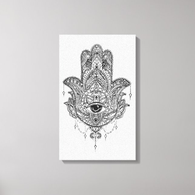 Hamsa Hand Canvas Print (Front)