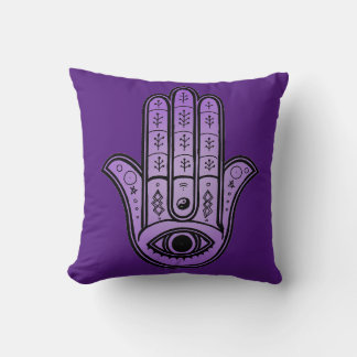 Hamsa Hand design on throw pillow