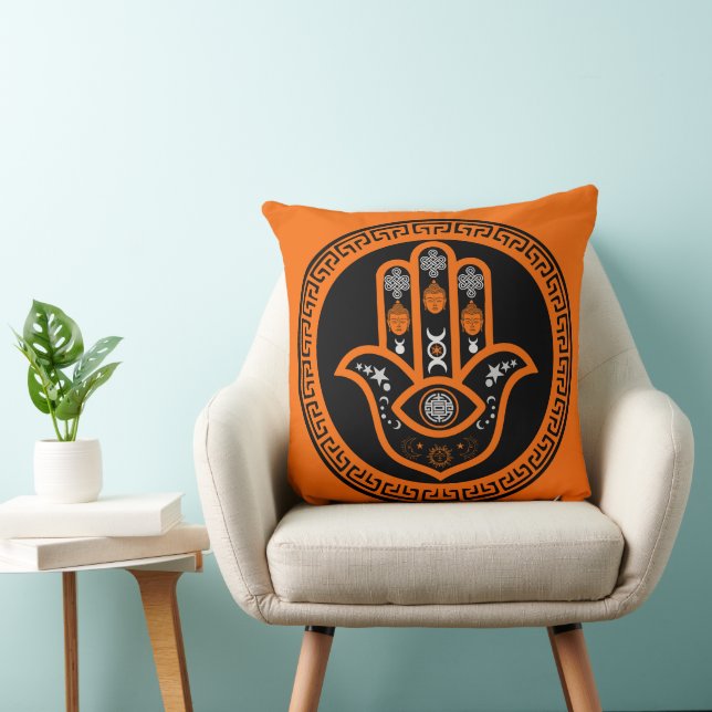Hamsa Hand Evil Eye Protection Cushion (Chair)