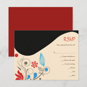 HAMSA HAND Jewish Wedding Invitation Reply Card