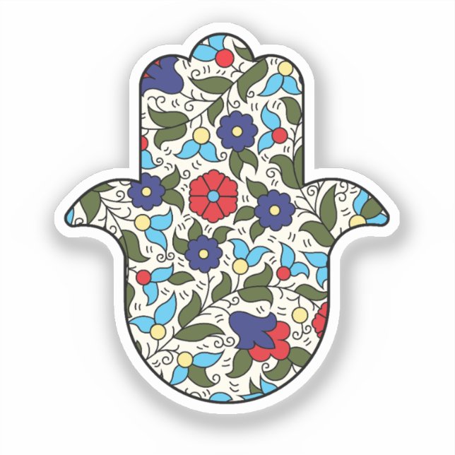 Hamsa Hand Khalili Floral (Front)