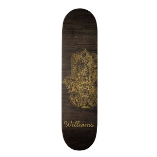 HAMSA Hand of Fatima symbol amulet design Skateboard