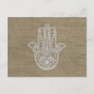HAMSA Hand of Fatima symbol amulet Postcard