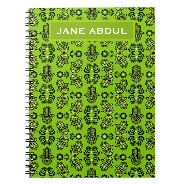 Hamsa Hand Protection Art Notebook (Front)